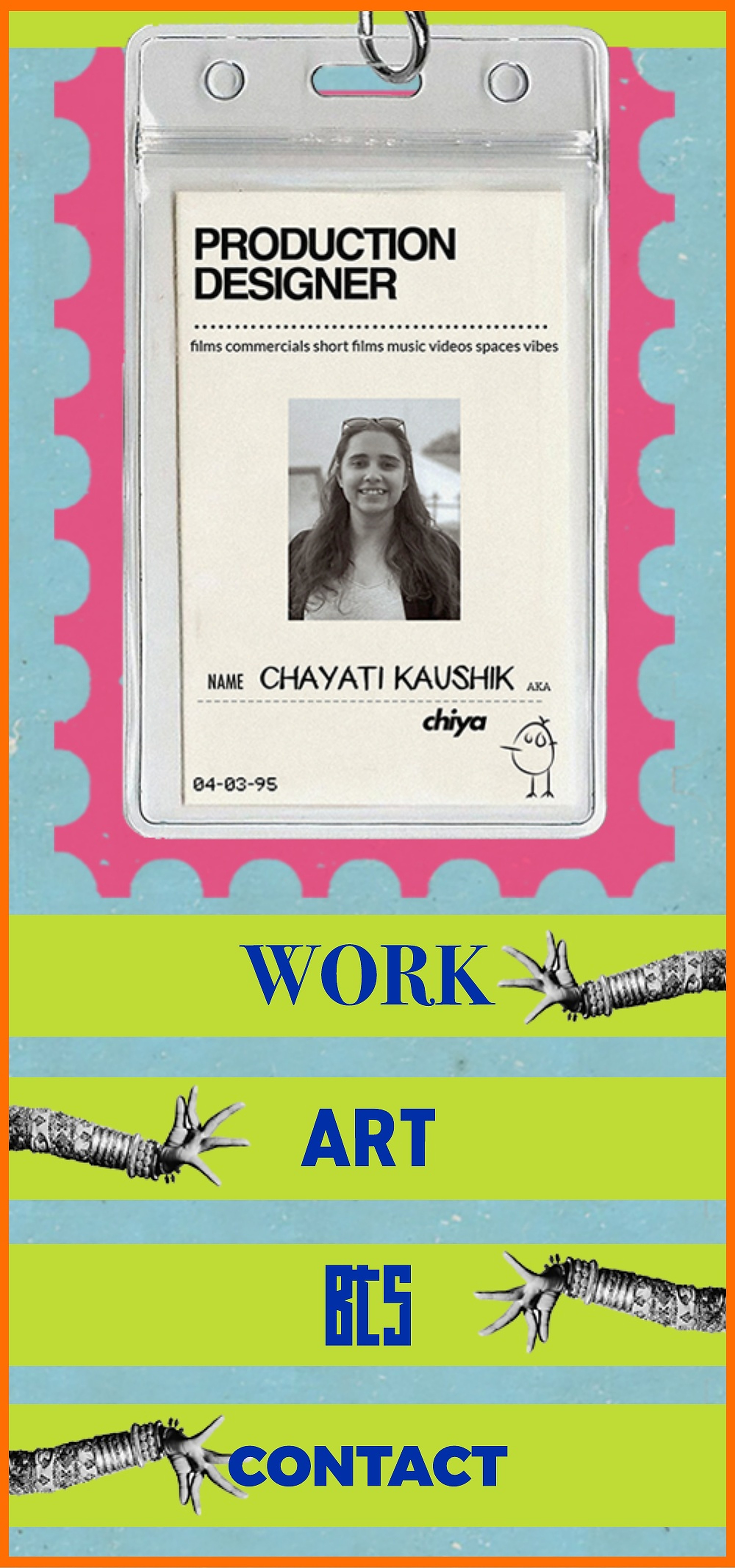 Chayati Kaushik, production designer portfolio introduction