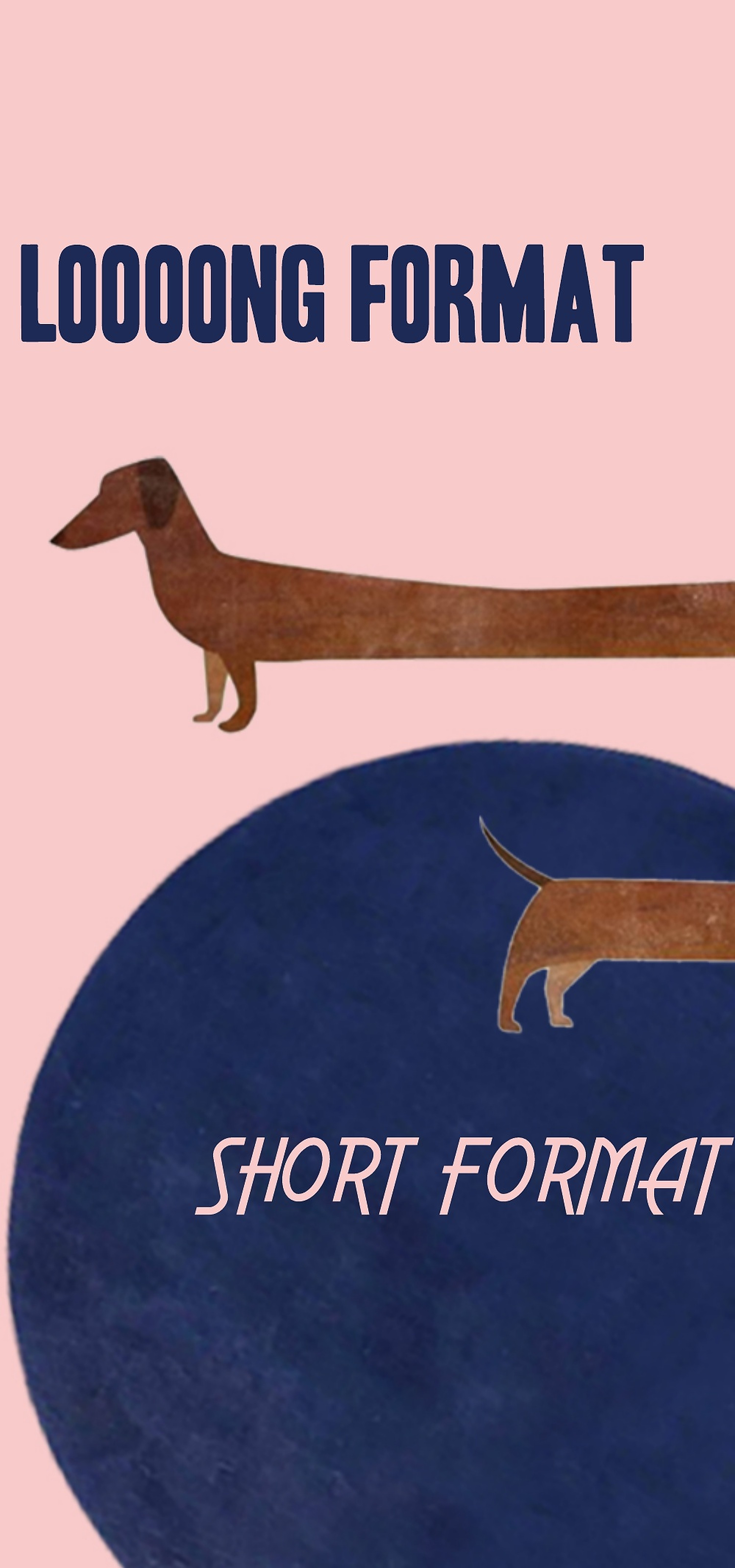 Choose between long format and short format work