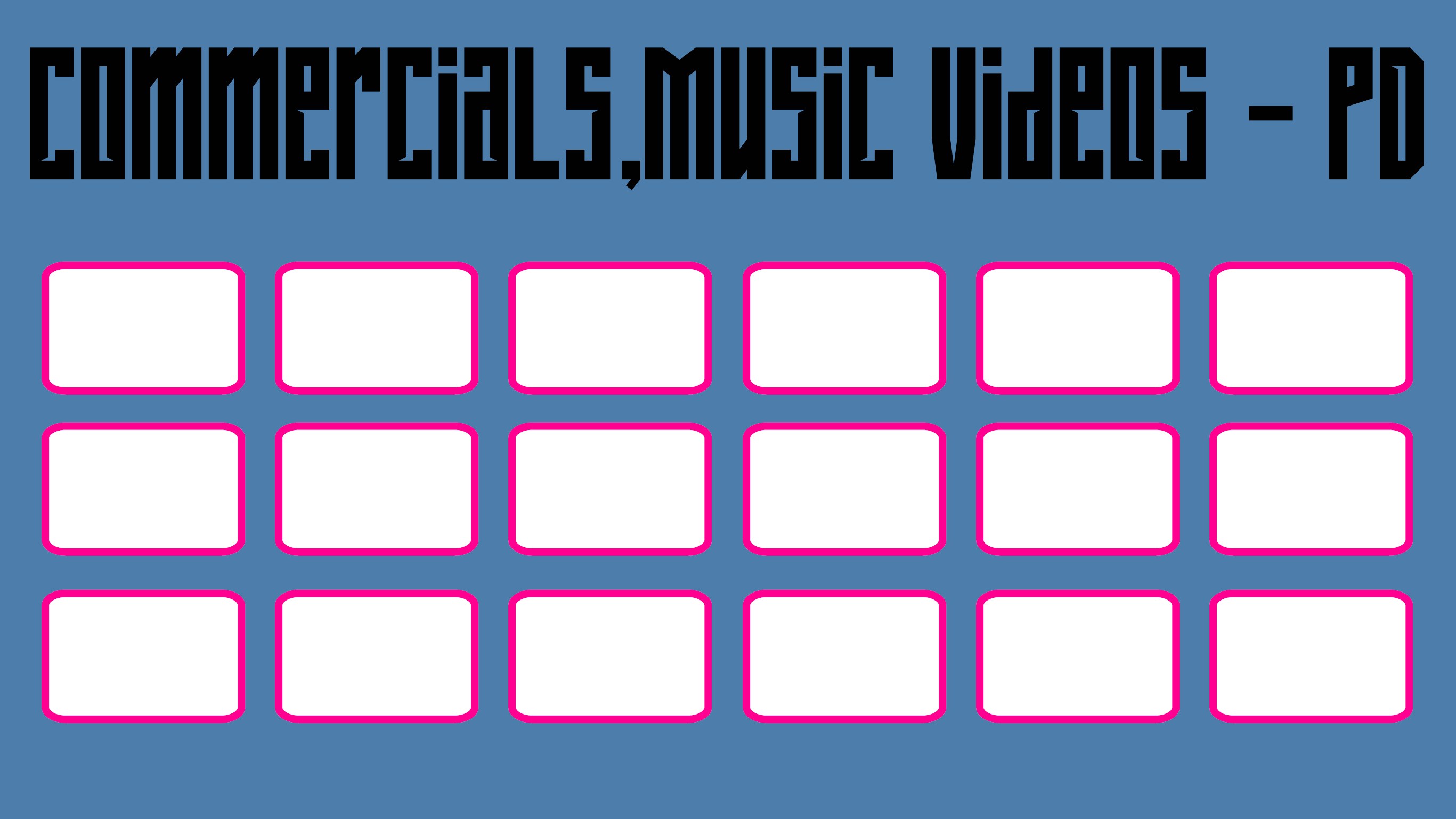 Commercials, music videos production design work — Page 1